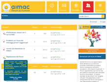 Tablet Screenshot of forumtumore.aimac.it